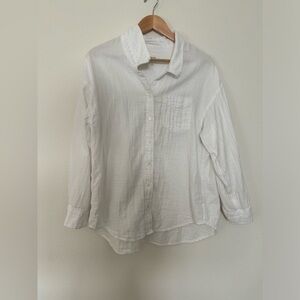 Wilfred Free (Aritzia) Relaxed Shirt in White, Size Small